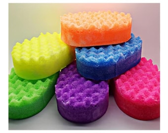 Dos esponjas de jabón exfoliante