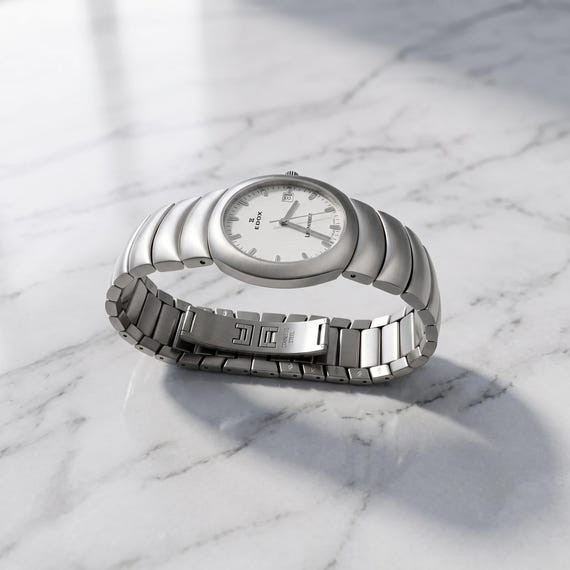 Edox Les Vauberts 61145 Ultra Slim Swiss Quartz Watch… - Gem