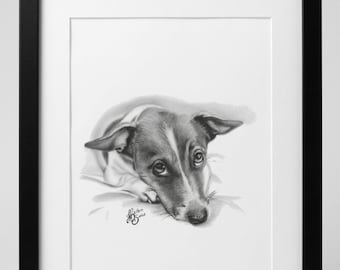Cuadro realista de perro mestizo, lámina de perro color caramelo, perro callejero brasileño, retrato de mascota para imprimir, regalo para amantes de los perros, descarga digital.