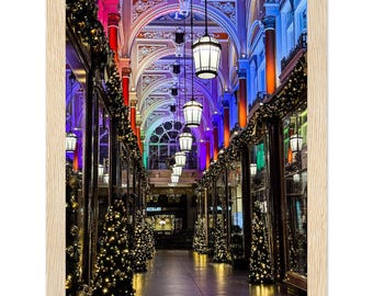 Royal Arcade London Photograph, Christmas Wall Art