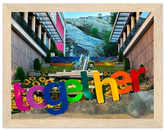 Together Art Print, Vibrant Sunflower Wall Art, Colourful Home Decor, Wood Framed Photography