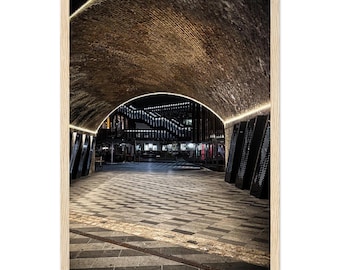 Camden Tunnel London Print, Moody Victorian Arches Photography, Urban Wall Art