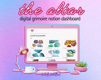 The Altar | Digital Grimoire Notion Template for Tech Witches & Spiritual Seekers | All-in-One Spiritual Practice Dashboard