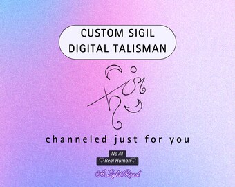 Custom Channeled Sigil | Digital Talisman for Manifestation & Intention | Personalized SVG + PNG | Spiritual Anchor