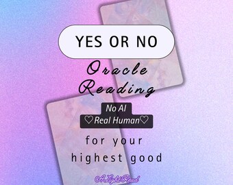 YES or NO Oracle Reading | Real Human Intuitive Guidance (24 Hour Delivery)