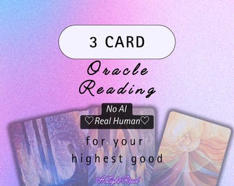 3 Card Oracle Reading | Real Human | No AI | 24 hour delivery