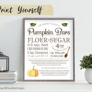FAST Turnaround, Digital Printable Custom Recipe, PRINT Yourself, 8x10 Personalized Family Recipe, great gift! 24-48 Hour Turnaround.