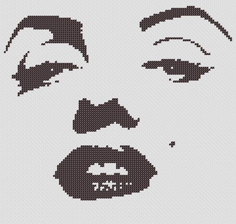 PATTERN: Marilyn Monroe Cross Stitch | Etsy