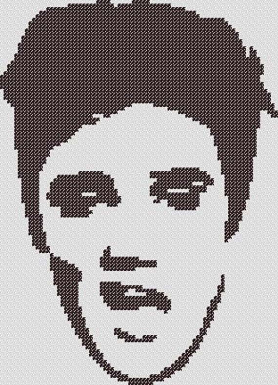 PATTERN: Elvis Presley Cross Stitch | Etsy