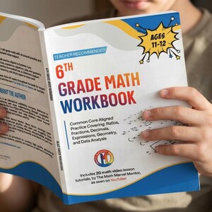6th Grade Math Workbook - Etsy UK