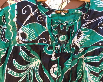 silk peasant blouse