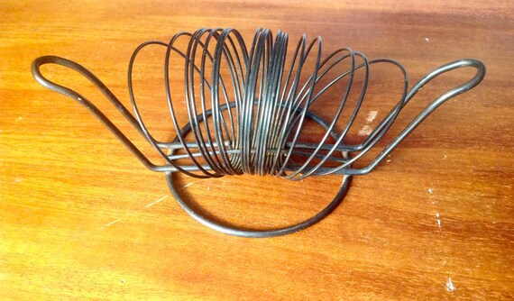 Vintage 50s Wire Letter Holder Desk Office Organizer Photos Etsy