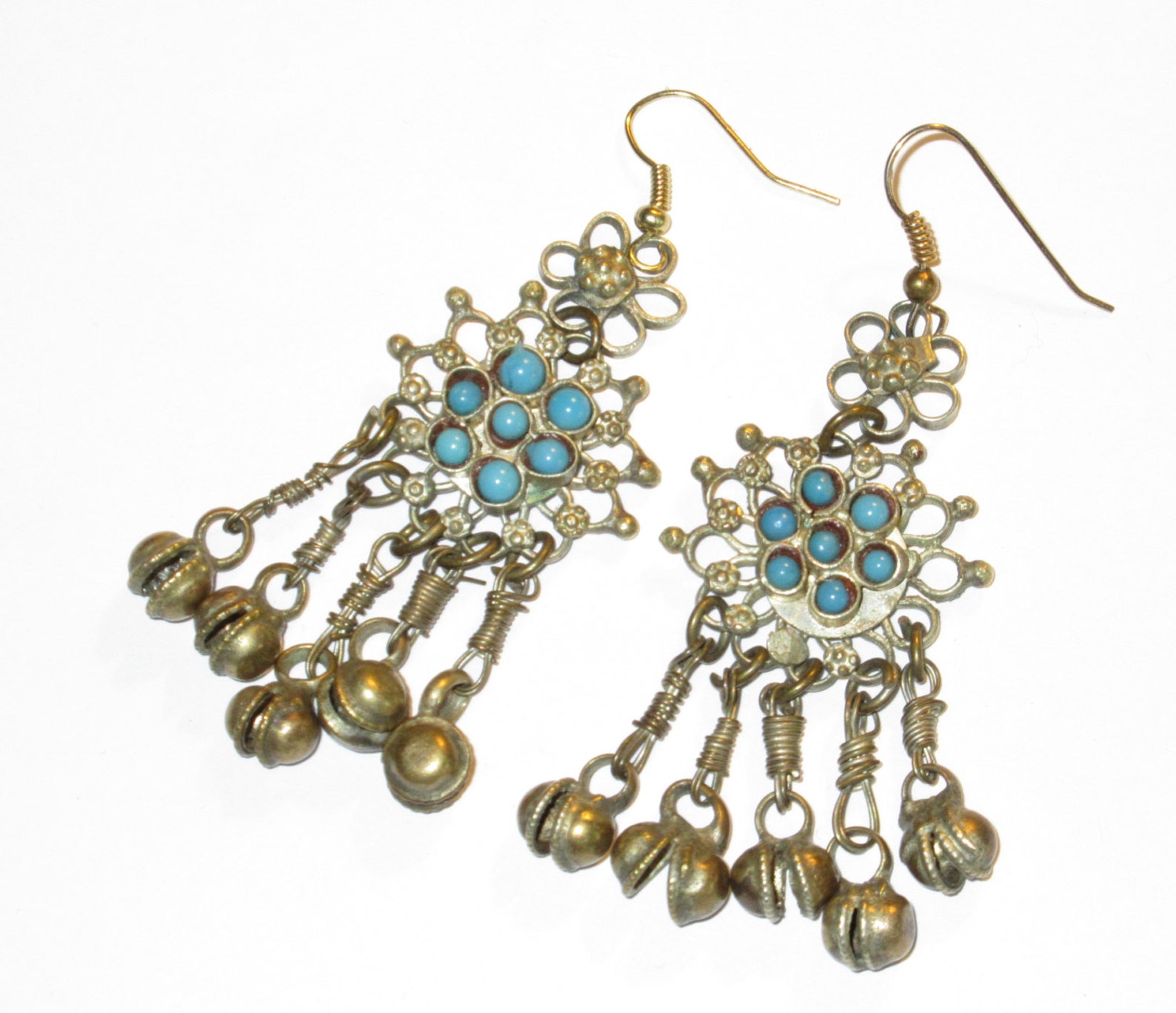 Vintage 70s Hippie Style Dangle Earrings for Pierced Ears Boho Etsy