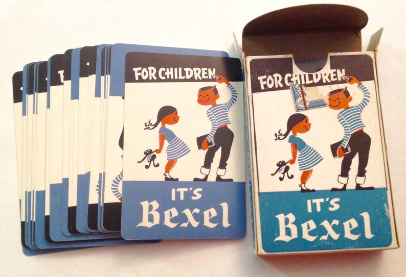 Vintage It/'s Bexel card deck for children playing cards