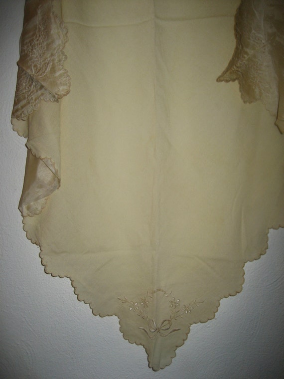Victorian baby cape, christening gown, wool, silk… - image 5