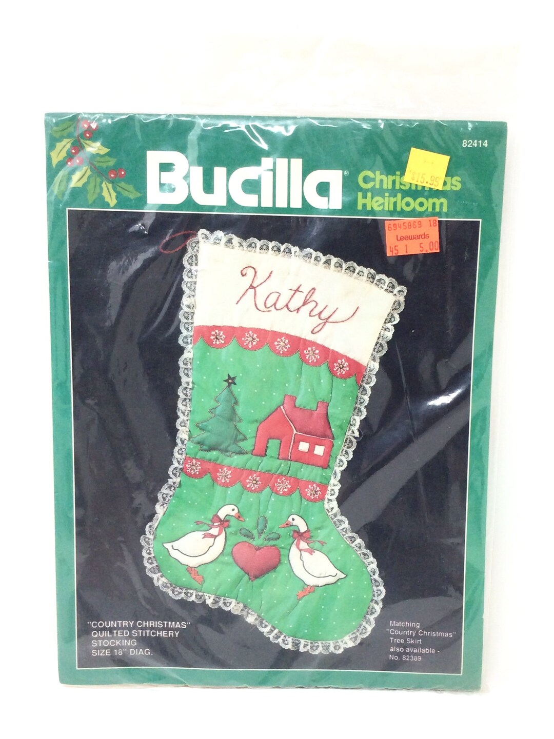 Vintage Bucilla Christmas Stocking Kits 