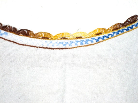 Vintage hand embroidered cotton shirt from Mexico… - image 3