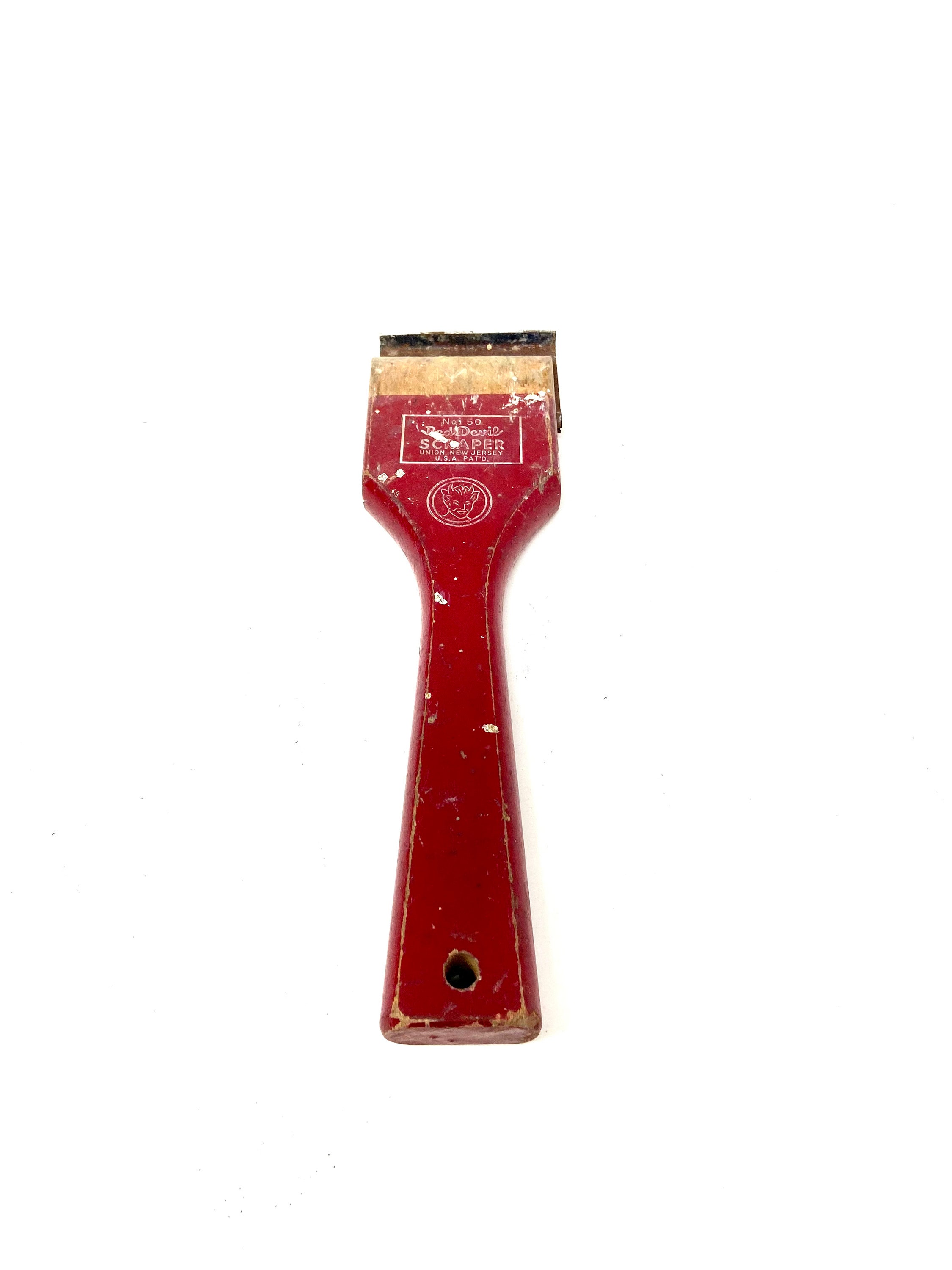 Vintage Red Devil Scraper Wood and Metal Used Condition Etsy