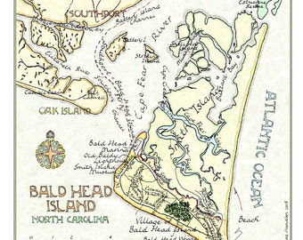 Bald Head Island, South Carolina Map