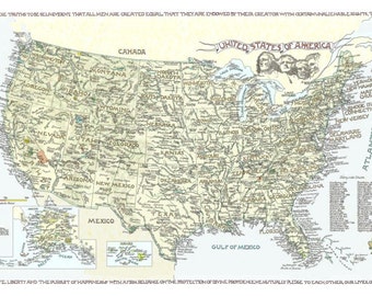 United States, USA Map