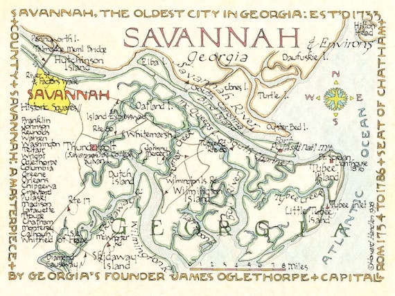 Savannah Georgia | Etsy