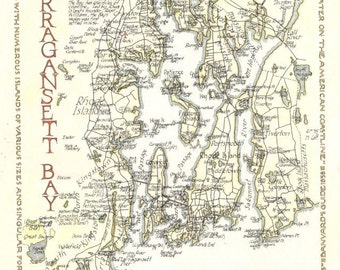 Narragansett Bay, Rhode Island Map