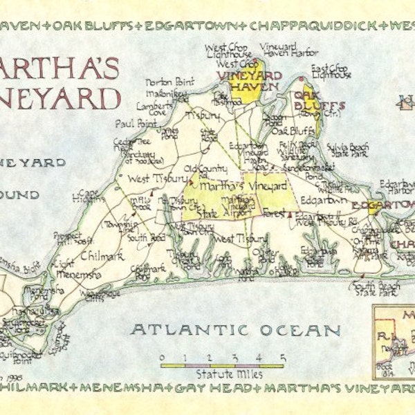 Martha's Vineyard Map