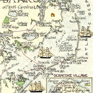 Outer Banks, North Carolina Map