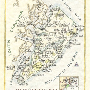 Hilton Head, South Carolina Map