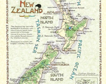 New Zealand - in Two Sizes.