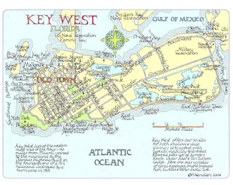 Key West, Florida Map