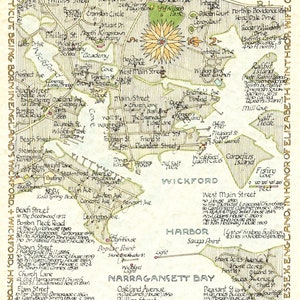 Wickford Village, Rhode Island Map