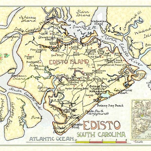 Edisto, South Carolina Map