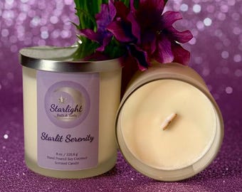 Fresh Floral Candle | Soy Coconut Wax with Wood Wick | Spa Scented Candle