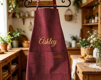 Personalized Mommy and Me Apron Set, Custom Baking Duo, Mother's Day Gift