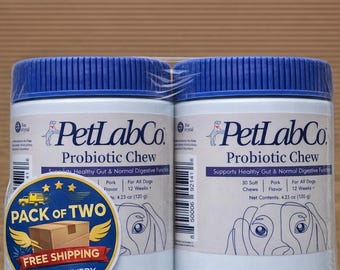 2 Pack PetLab Co Probiotic Soft Chews for Dogs – Digestive Support