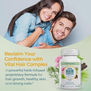 Vital Hair Complex Pack of 3 | Hair Growth Support | 100% Original | Fast Ship image 3