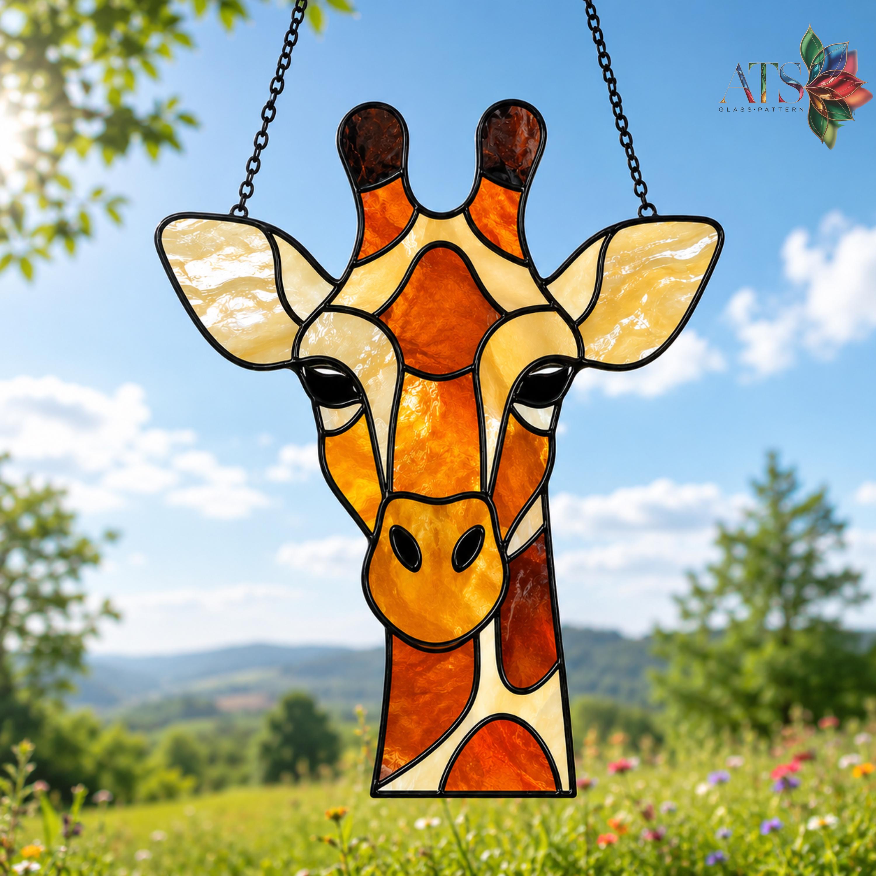 African Themed Stained Glass Template - Etsy
