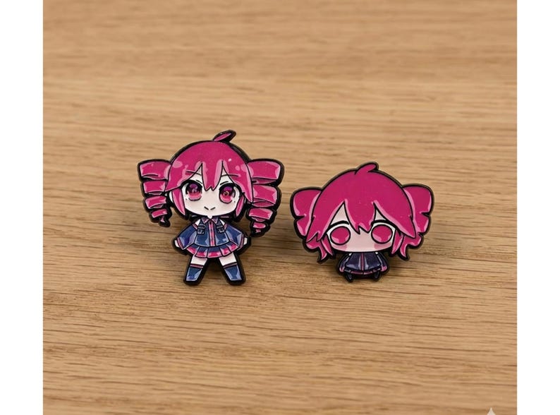 Kasane Teto Enamel Pin, Anime Girl Pin Badge, Lapel Badge for Backpack ...