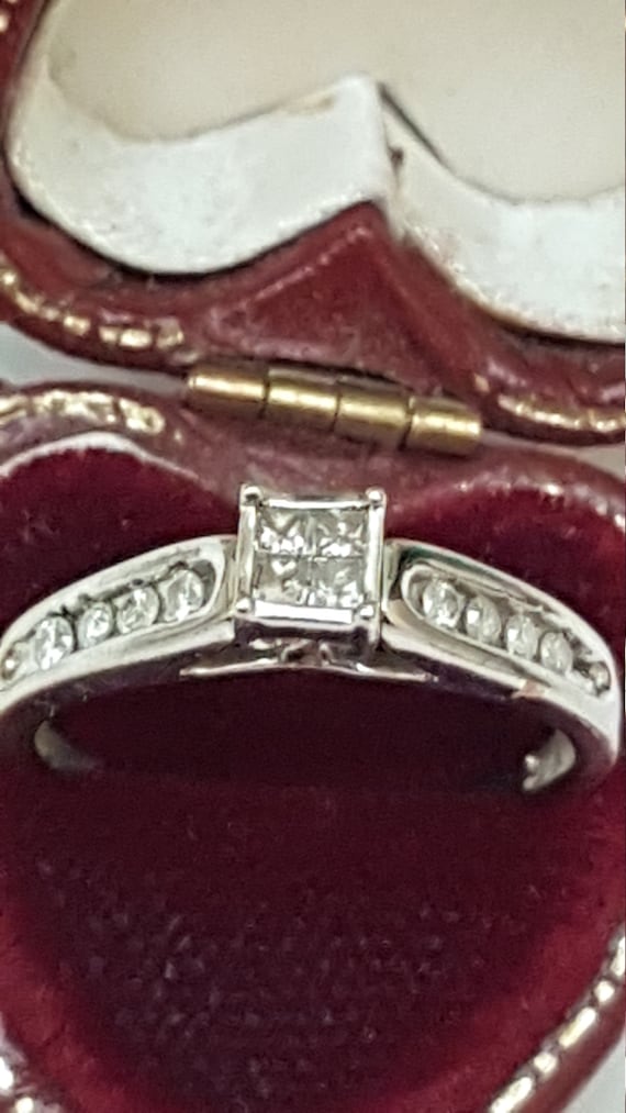 Estate Vintage 14k White Gold  .55ct  Diamond Ring