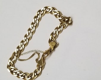 High End Jewelry! Unique! Vintage 18k gold Cuban bracelet 7", 12gr