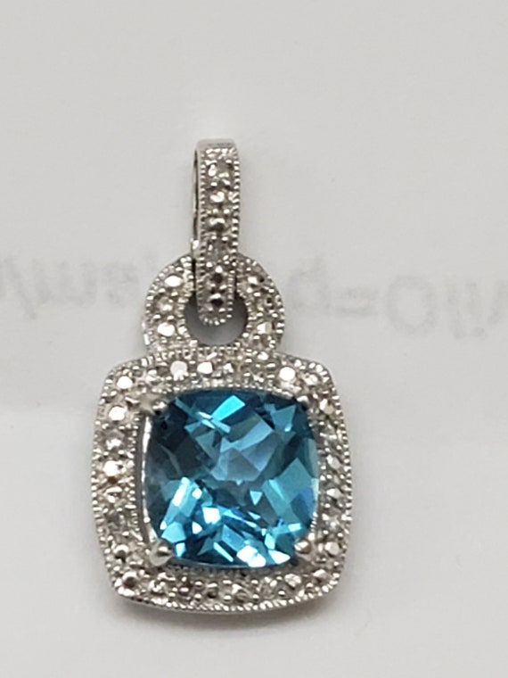 Helzberg  10K White Gold  Pendant: Rare Quality O… - image 3