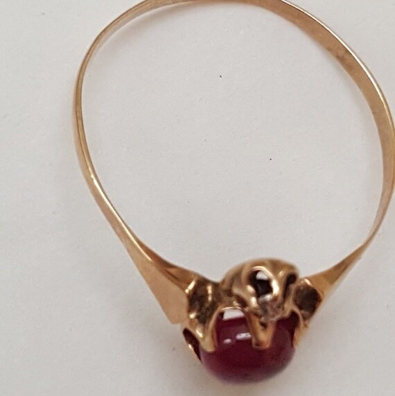 12K Gold Antique Victorian Vintage Genuine Ruby  … - image 3