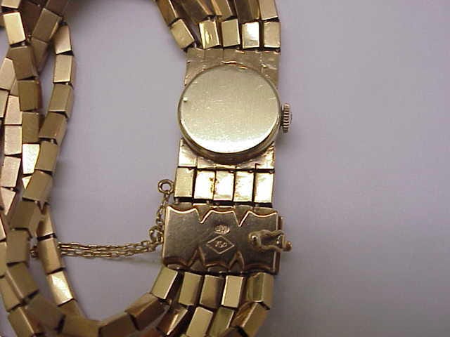 Antique Girard Perregaux 18k gold  diamond watch,1880s Girard Perragaux Vintage 18k Yellow Gold Diamond Bezel  main image 3
