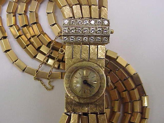 Unique Ladies Antique Girard Perregaux 18K Yellow Gold 2.00  display picture 2
