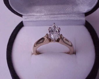 GIA  Certified!14k Yellow Gold .80ct Diamond (E Color extremely rare) Ring ,6,000 Appraisal Certificate