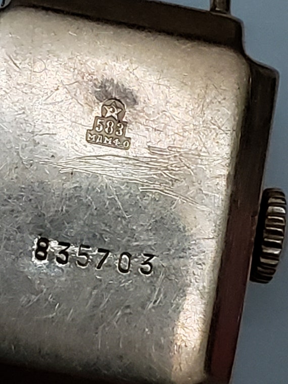 Antique Original Soviet 14K 583 Rose Gold Mechanical Watch 