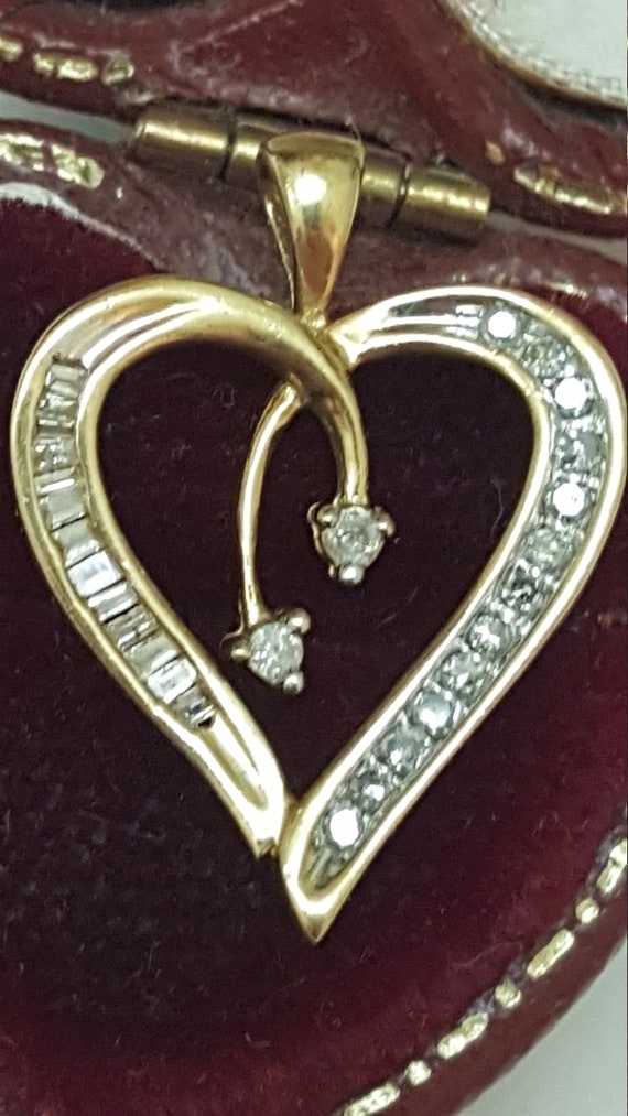 Estate 10k Yellow Gold  Antique  .65cttw Diamond  