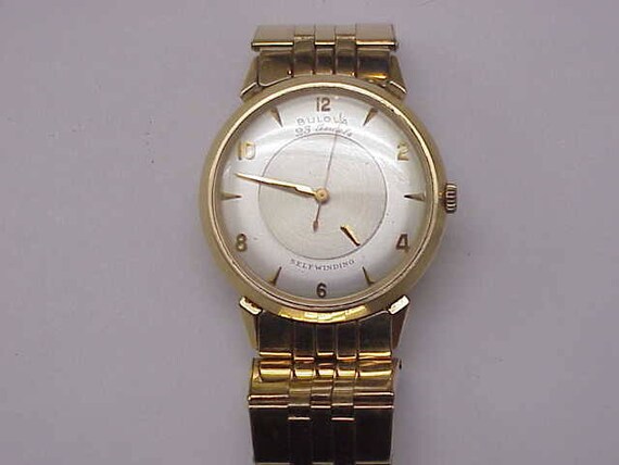 Mens Vintage Bulova 23 Jewels Automatic  14k Soli… - image 3