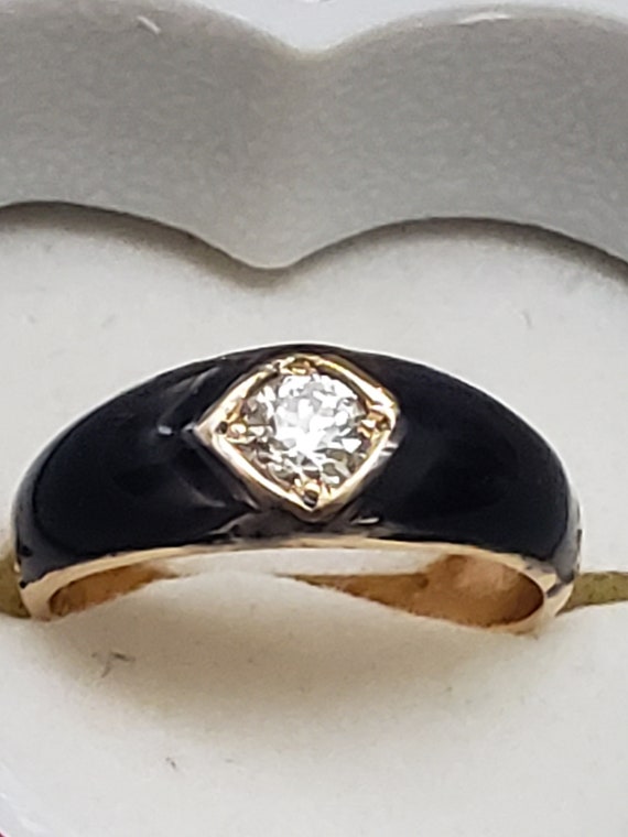 Antique Victorian 18K Yellow  Gold  .50ct VS/F Old
